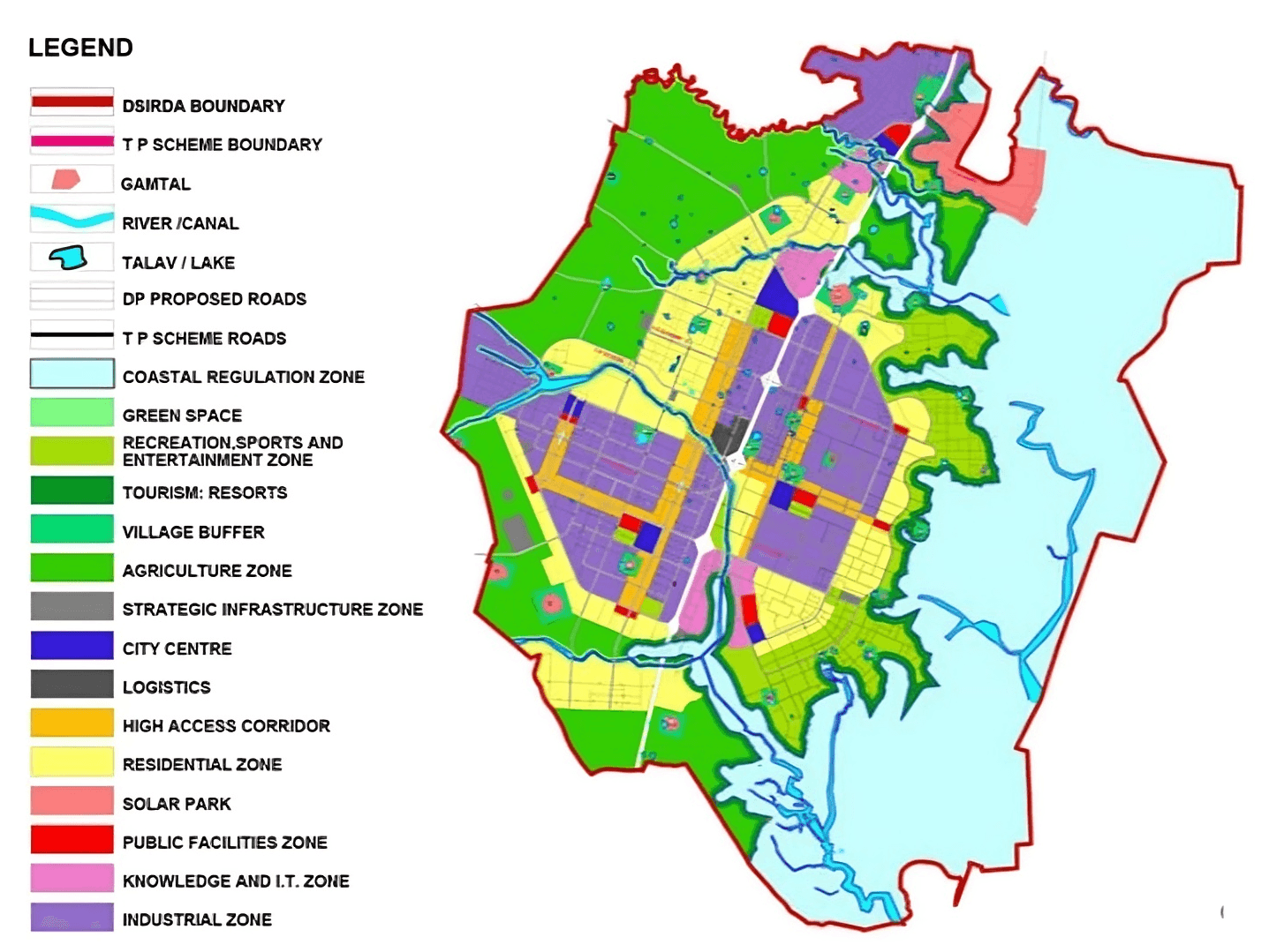 Dholera Development Map